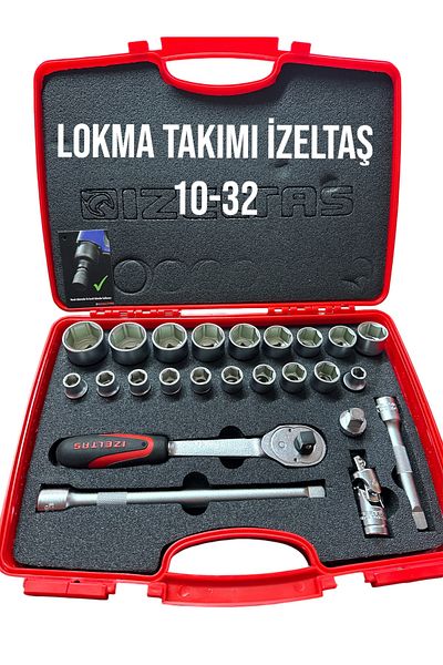 İzeltaş 10-32 Model Professional Socket Set