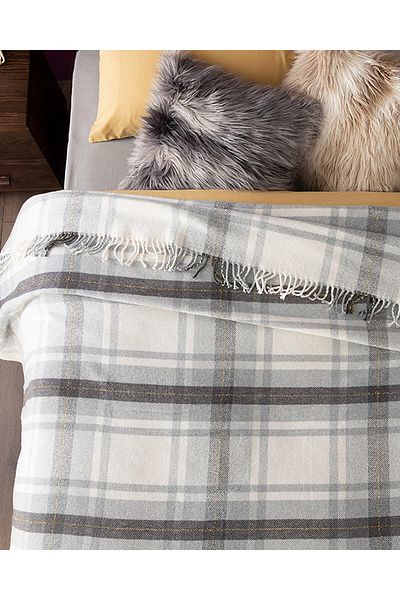 English Home Gray Halden Blanket - 150X200 cm