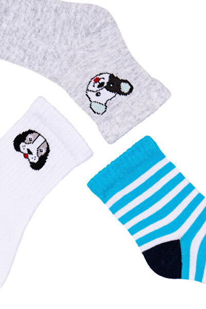 Miny Center Boy's 3-Piece Socks