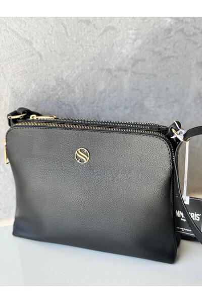 Sanmorris Практична сумка через плече середнього розміру з м'якої шкіри з 4 в...