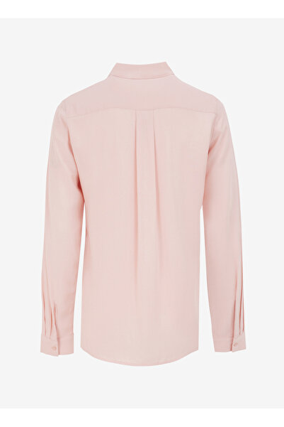 Benetton Regular Shirt Collar Dust Pink Women Shirt 5Wpwdq04R