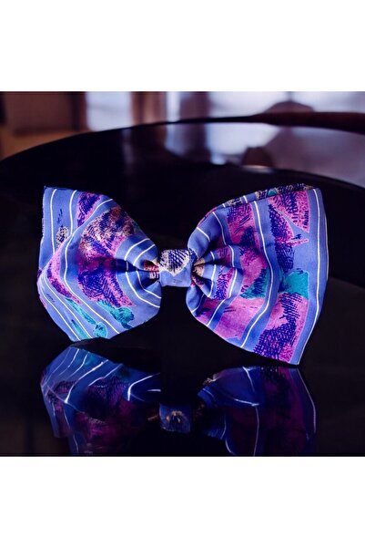 alsaccessories Cataramă de lux colorată din satin, cataramă automată din sati...