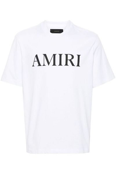 Amiri Tricou alb cu logo Core
