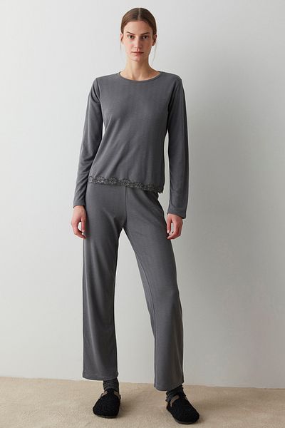 Penti Lace Thermal Pointel Pants Set