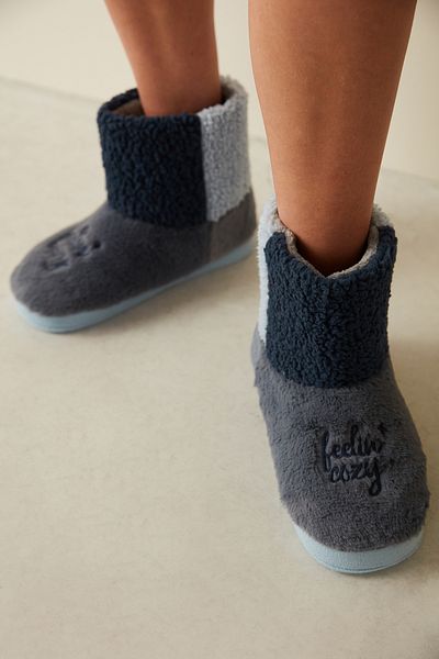 Penti Feeling Cozy Navy Blue Home Boots