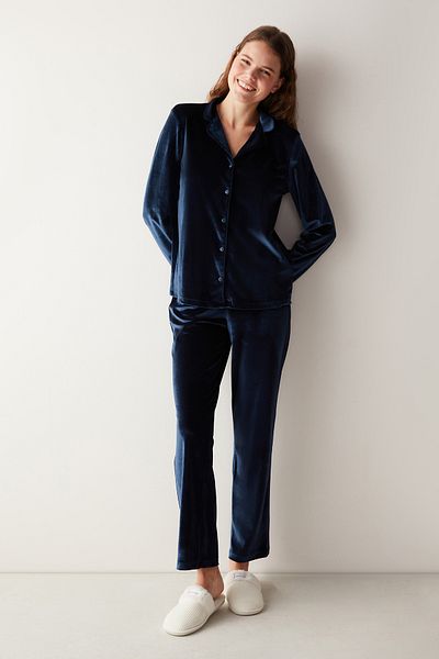 Penti Navy Blue Pajama Set