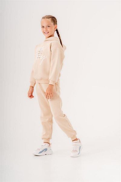 TRENDİMİZBİR Girl's It S Time to Write a New Story Printed Top and Bottom Set