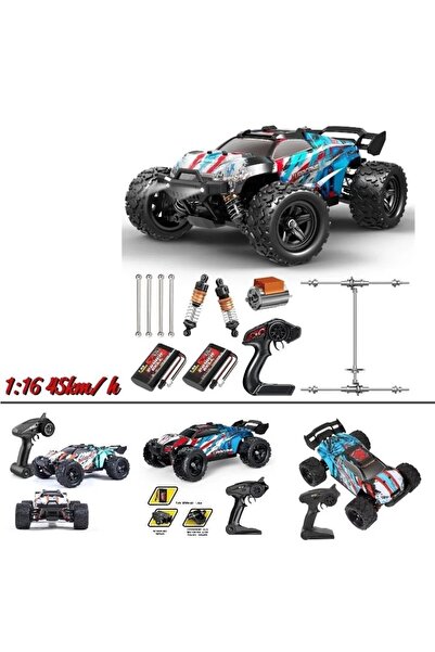 Genel Markalar ELEKTRİKLİ RC 1:16 ÖLÇEK SERVO MOTOR SÜSPANSİYONLU ARAZİ ARACI SPOR ARAÇ 45 KM HIZ RC ARAÇ