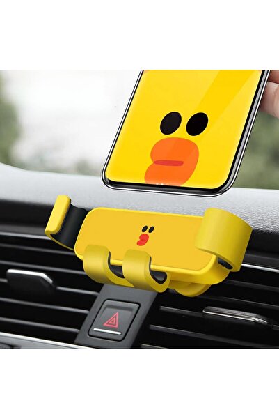 İDEAL ATOM Araç içi Cep Telefonu Tutucu.sevimli Sarı ördek  .Hava Çıkışı Cep ...