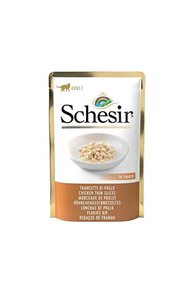 Schesir Pouch Gravy Tavuklu Kıyılmış Kedi Yaş Maması 85 Gr