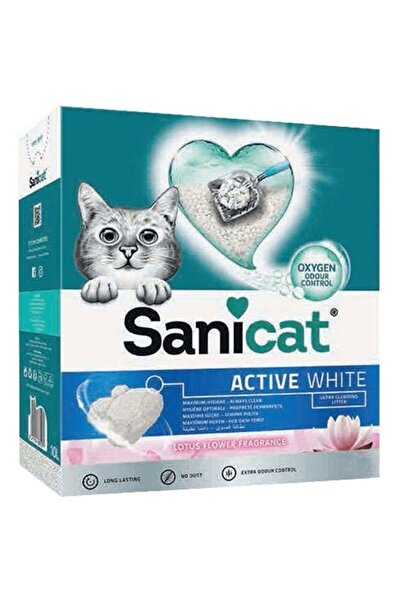 Sanicat Active White Lotus Ultra Topaklanan Kedi Kumu 10lt