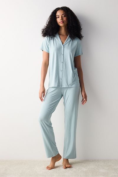 Penti Set de lenjerie de dormit cămașă și pantaloni cu nasturi Lucy