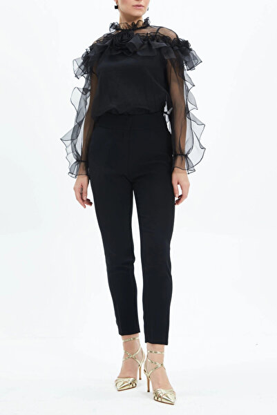 SERPİL Serpil Kadın Siyah Bluz 39225