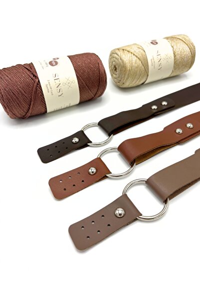 SENSY Deri Halkalı Tek Çanta Sapı 72 Cm