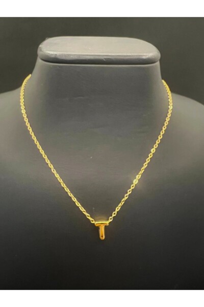 SEVAS GOLD Women's Gold Color Chain Letter Necklace