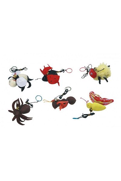 Karlie Sound Insects Cat Toy Set of 6