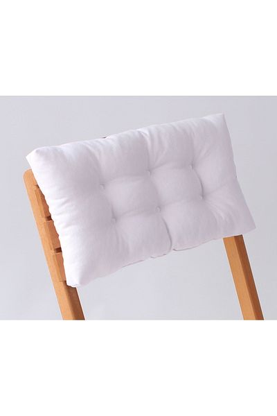 ALTINPAMUK White Bistro Kitchen Garden Chair - Backrest Cushion