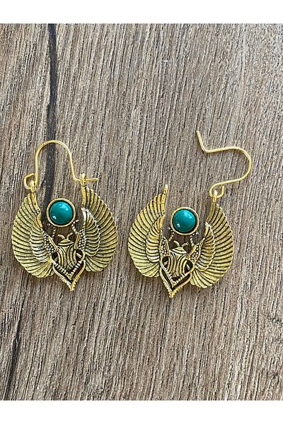 Store Winged Moth Figured Retro Style Beaded Women's Earrings