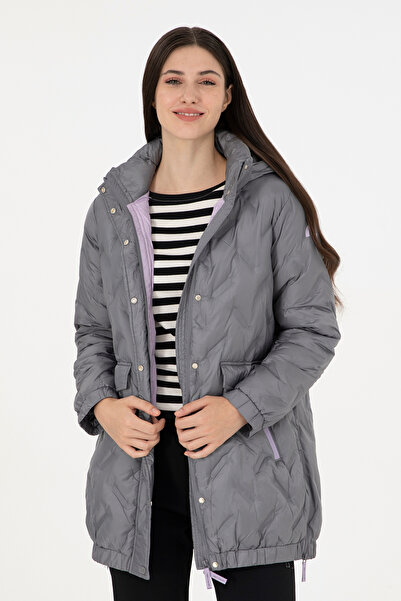 U.S. Polo Assn. Kadın Açık Gri Kaban 50291306-VR001