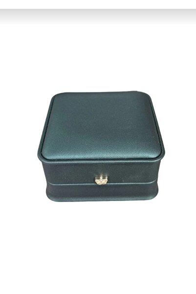 BURAKKUTU Deri Kelepçe & Bilezik Kutusu Lüks (Yeşil)