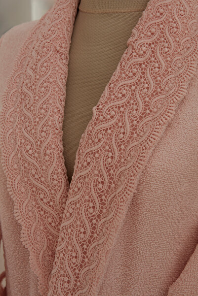 Karaca Home Foster 9 Piece Lace Family Bathroom Set - Powder-Gray