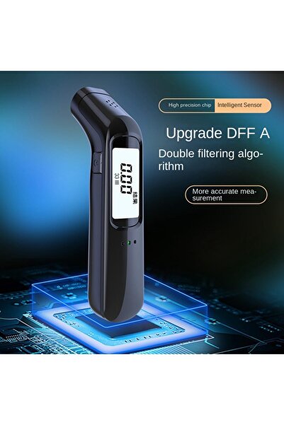 Alida Mini Alkolmetre Alkol Test Cihazı – USB Şarjlı, 3 Kademeli LED Göstergeli