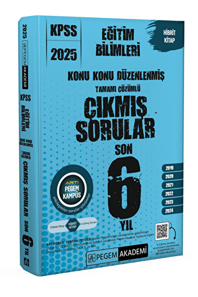 Pegem Akademi Yayıncılık 2025 KPSS Eğitim Bilimleri Konu Konu Düzenlenmiş Tam...