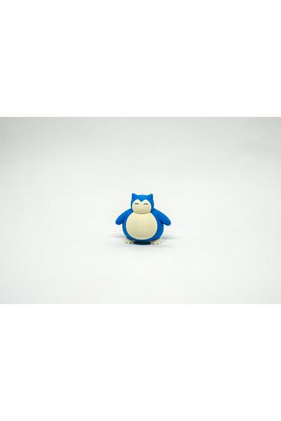 BloomLab مجموعة Munchlax - Snorlax Pokemon 3D Model Evolution الكاملة المكونة من قطعتين