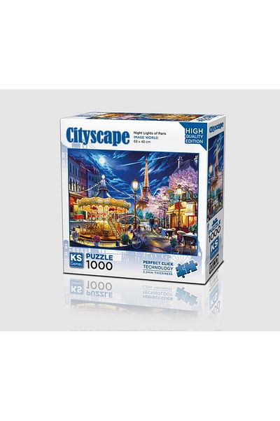 Ks Games Night Lights of Paris 1000 Piece Puzzle