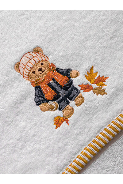 LC Waikiki LCW HOME Екрю Місяць Тедді Вишитий Бавовняний Рушник для Обличчя 50x80 см