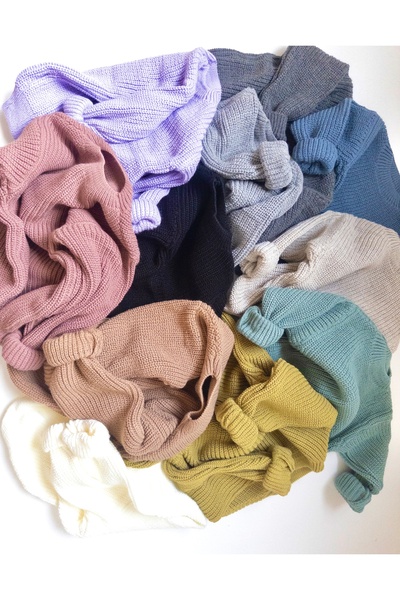 Daisy Dolly Нов сезон Детски пуловер от Солун, плетен, цвят кафе