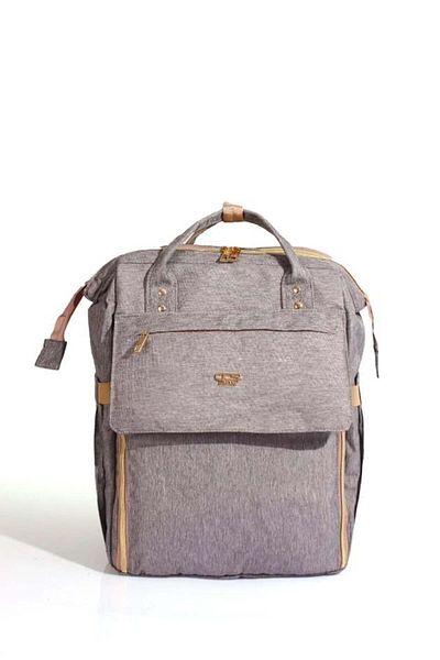 ÇÇS 51769 Model Mother-Baby Care Backpack with Bed - Gray