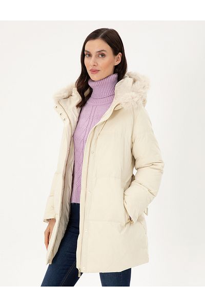Pierre Cardin Ecru Coat 50296073 -Vr019
