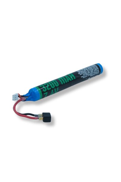 Emr 7.4V 3200mAh Lityum Ion Çubuk Airsoft Pil T-plug