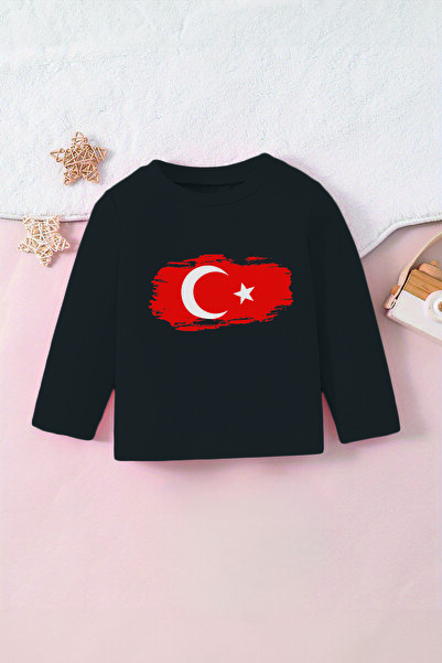 MYADA 23 أبريل 19 مايو 10 نوفمبر تي شيرت مطبوع عليه علم تركي مخصص للأطفال بأك...
