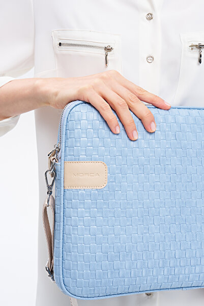 NEMO GROUP Husă cu curea pentru tabletă pentru laptop Apple Macbook cu model de paie unisex, servietă, (potrivită pentru Huawei și Samsung)