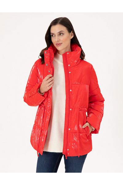 Pierre Cardin Red Shiny Coat 50290326 -Vr030