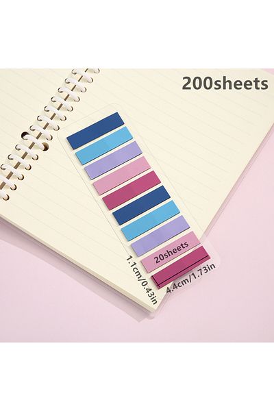 Mansura 200 Sheets Post-It Adhesive Note Paper - Index Sticker Index