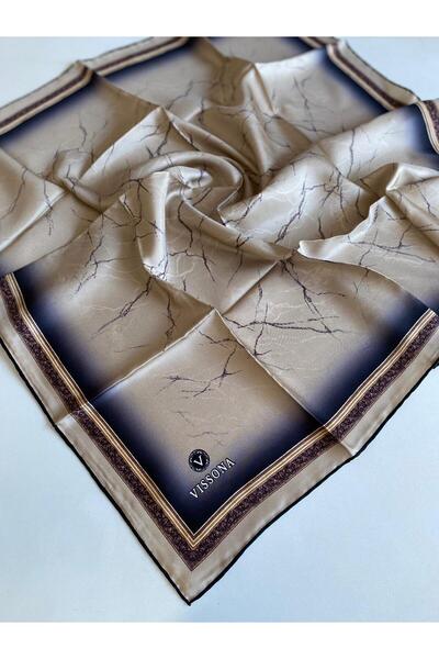 Vissona Tivil Μεταξωτό Κασκόλ 60307 - 0008 Μικτό Σχέδιο Βιζόν