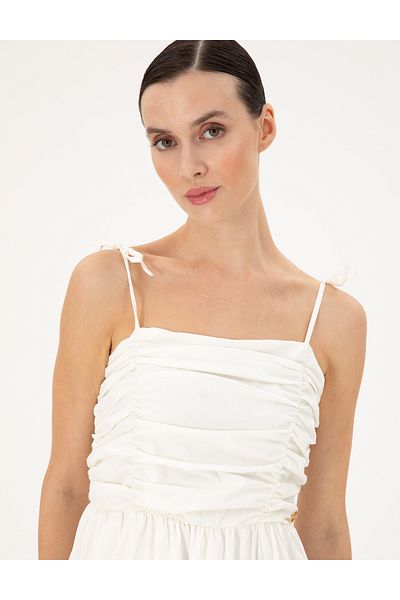 Pierre Cardin White Regular Fit Woven Dress 50283474 -Vr013