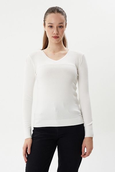 Twister Jeans BT 2276 V Neck Γυναικείο Πλεκτό Πουλόβερ από Κασμίρ