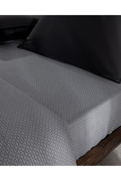 Madame Coco Vachel Single Satin Duvet Cover - 100% Cotton, Printed - Anthracite