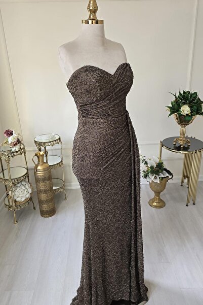 Yonca Moda Evi Haki Boncuk İşlemeli Abiye 1895