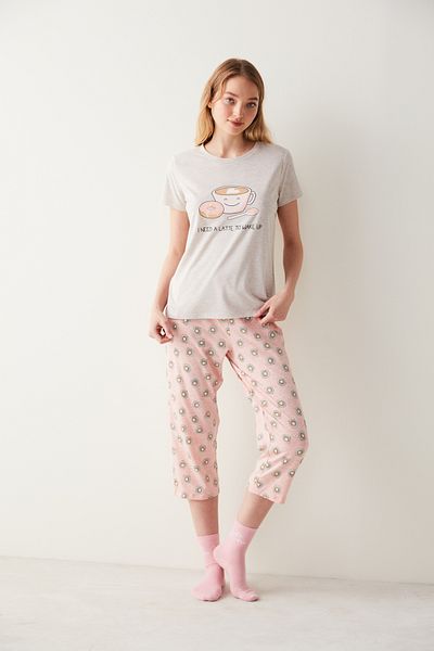 Penti Wake Up T-Shirt Capri Pajama Set