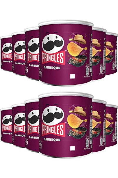 Pringles رقائق البطاطس بنكهة الشواء - عبوة من 12 علبة، 40 غرام
