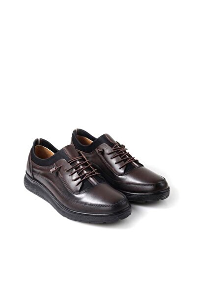 Papuçcity Alm 3050 Ортопедичні чоловічі шкіряні черевики для щоденного носіння