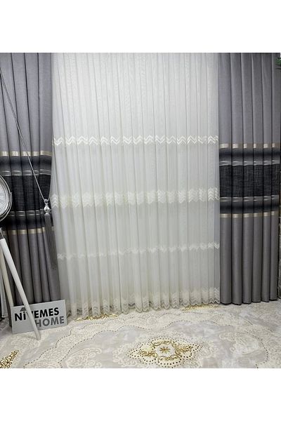 NİVEMESHOME Nivemeshome 1/3 Frequent Battery Louvre Background Curtain Apm
