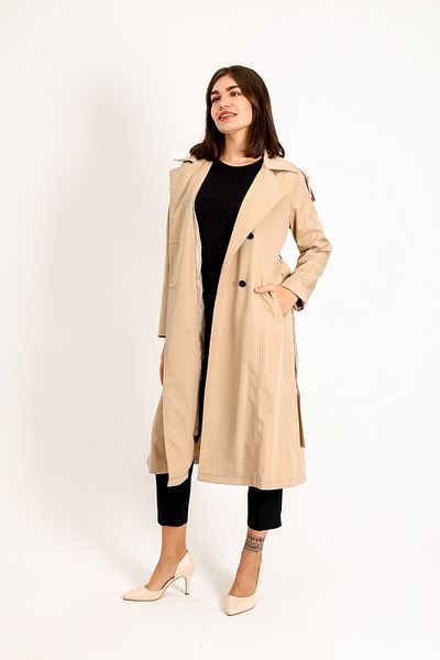 Quen Women's Beige Trench Coat
