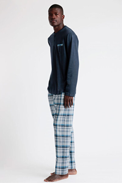 AYYILDIZ 62785 Erkek Lacivert Pijama Takımı