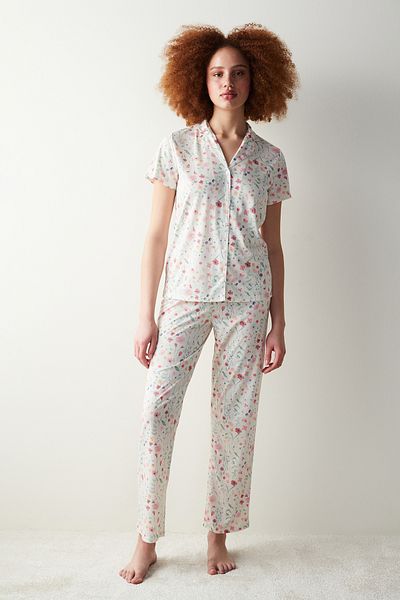 Penti Spring Flowers Shirt Pants Multicolor Pajama Set